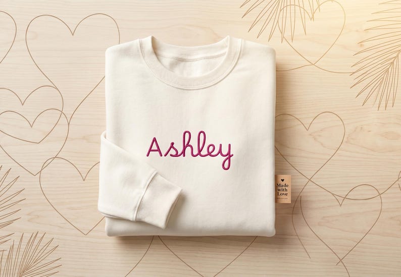 Villa Bombshell de Island Love / Sudadera con cuello redondo y nombre personalizado, top informal con monograma imagen 1