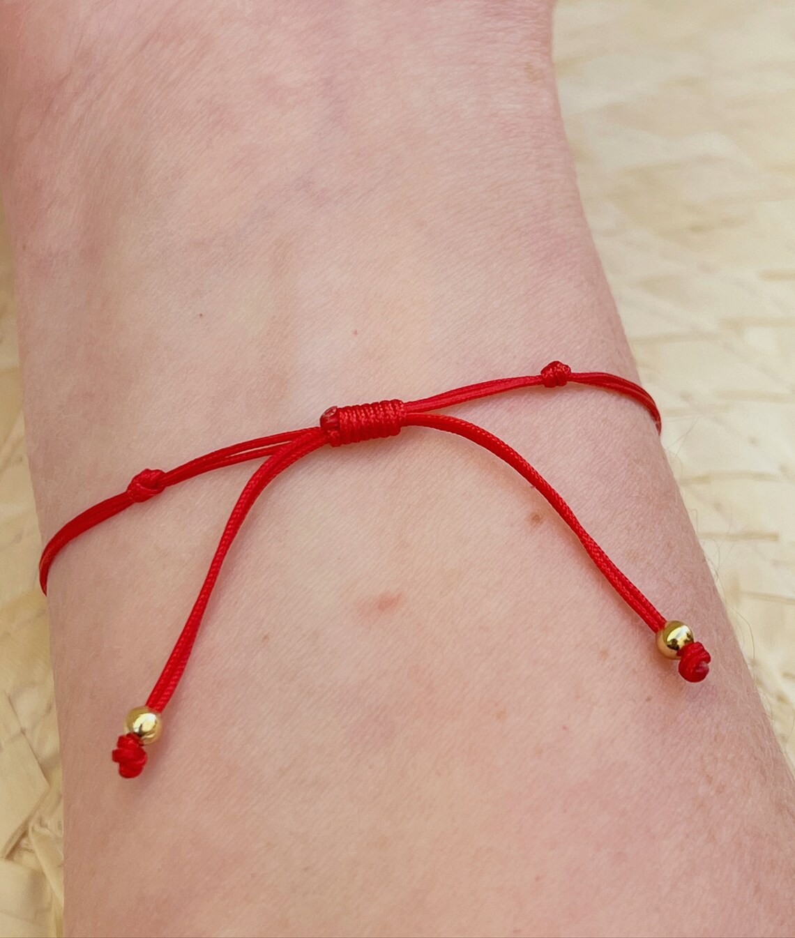 Red String Bracelet Protection Cross Charm/cz Etsy