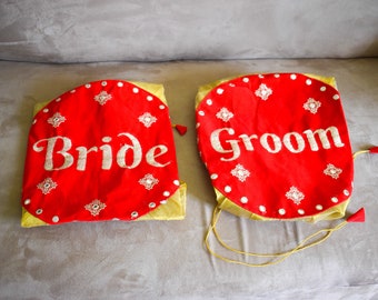 Bride & Groom Shagun/ Shagan Drawstring Bags / Wedding / Desi Wedding / Indian Pakistani Wedding / Punjabi Wedding Accessories