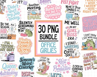 Office Girlies PNG Bundle, Trendy PNG Bundle, Sarcastic Office Png Bundle, Snarky Adult Humor PNG, Attitude Office Squad Png, Work Humor Png