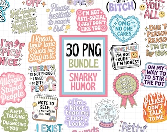Snarky Humor Png Bundle, Trendy PNG Bundle, Sarcastic Cursing Png, Sassy Png Bundle, Sassy Adult Humor Png Bundle, Viral Png Bundle