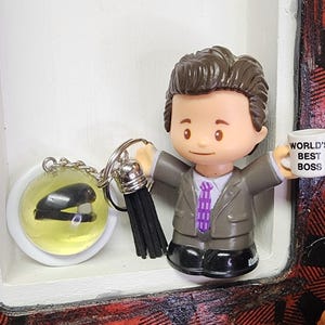 Stapler in Jello keychain