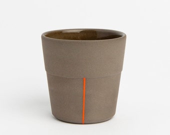 Handmade Ceramic Espresso Cup Elegant Pottery Coffee Mug Artisan Stoneware Drinkware Perfect for Espresso Lovers Modern and Stylish Cup