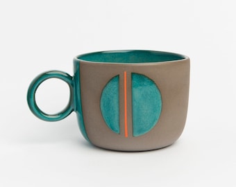 Tasse à café en poterie en céramique, tasse à thé en grès, cadeau pour les amateurs de café, tasse artistique