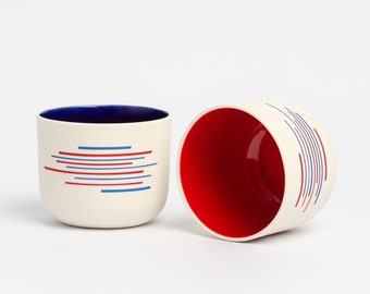 Artistic Porcelain Cup Handmade Ceramic Mug Cute Tea Cup Unique Coffee Cup Gift for Artist