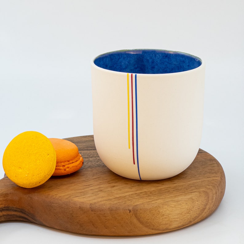 Personalised Handmade Porcelain Mug Custom Cup gift for boyfriend girlfriend mom dad image 1