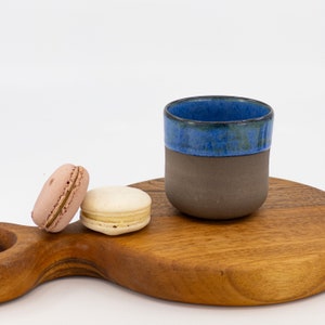 Handmade Ceramic Tea Cup, Artisan Pottery Mug Unique Tea Lover Gift Rustic Stoneware Cup Handcrafted Drinkware