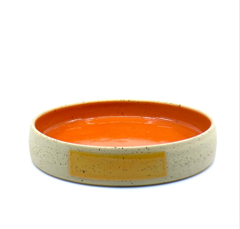 Handmade Serving or Decorative Bowl Stoneware Plate image 2