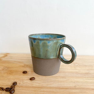 Simple minimalist Ceramic Mug Pottery Coffee Cup Coffee Lovers Gift Tea cup Artistic Coffee Mug image 7