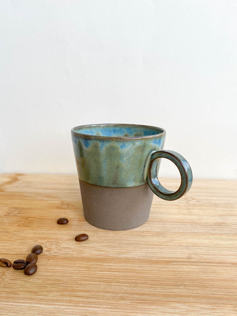 Simple minimalist Ceramic Mug Pottery Coffee Cup Coffee Lovers Gift Tea cup Artistic Coffee Mug image 7