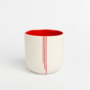 Porcelain Pottery Cup Contemporary Porcelain Mug Coffee image 2
