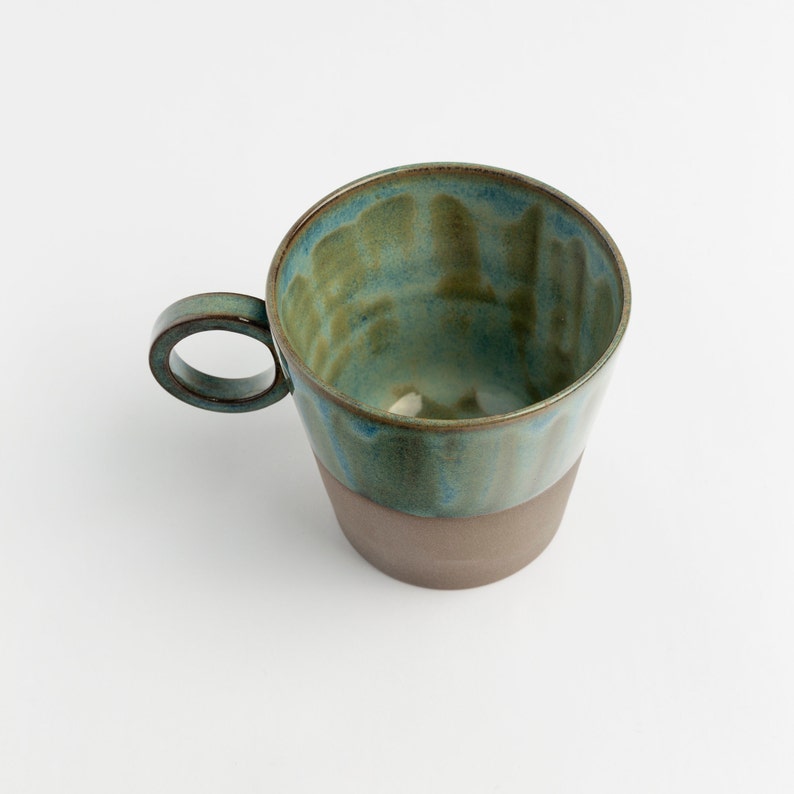 Simple minimalist Ceramic Mug Pottery Coffee Cup Coffee Lovers Gift Tea cup Artistic Coffee Mug image 2