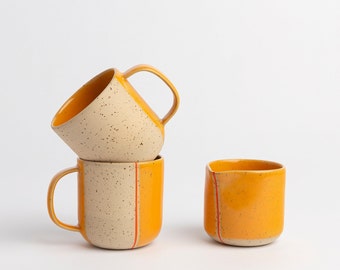 Mug en céramique fait main, tasse en grès