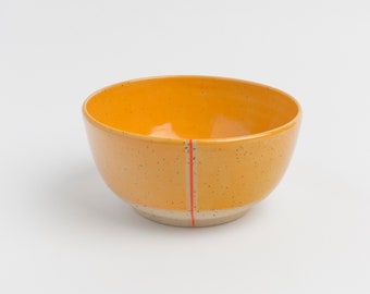 Yellow Ceramic Bowl Handmade Pottery Bowl