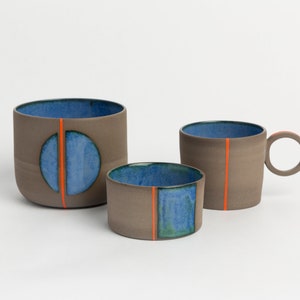 Pottery Mug No Handle Ceramic Mug Handmade Ceramic Coffee Mug Coffee Lovers Gift Tea cup Artistic Coffee Mug, Wine Glass image 3