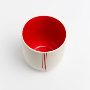 Porcelain Pottery Cup Contemporary Porcelain Mug Coffee image 3