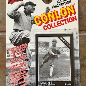 1992 Edition Conlon Collection 33 Baseball Cards Set (Vintage / Ungeöffnet)