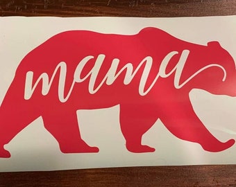 Mama Bear Vinyl Sticker