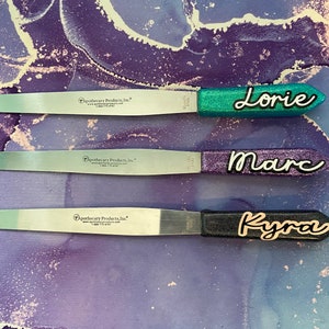 Custom Sparkly Pill Counting Spatula