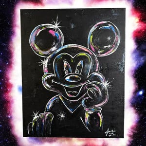 There’s a Mouse in the House! Original Mickey Mouse Painting