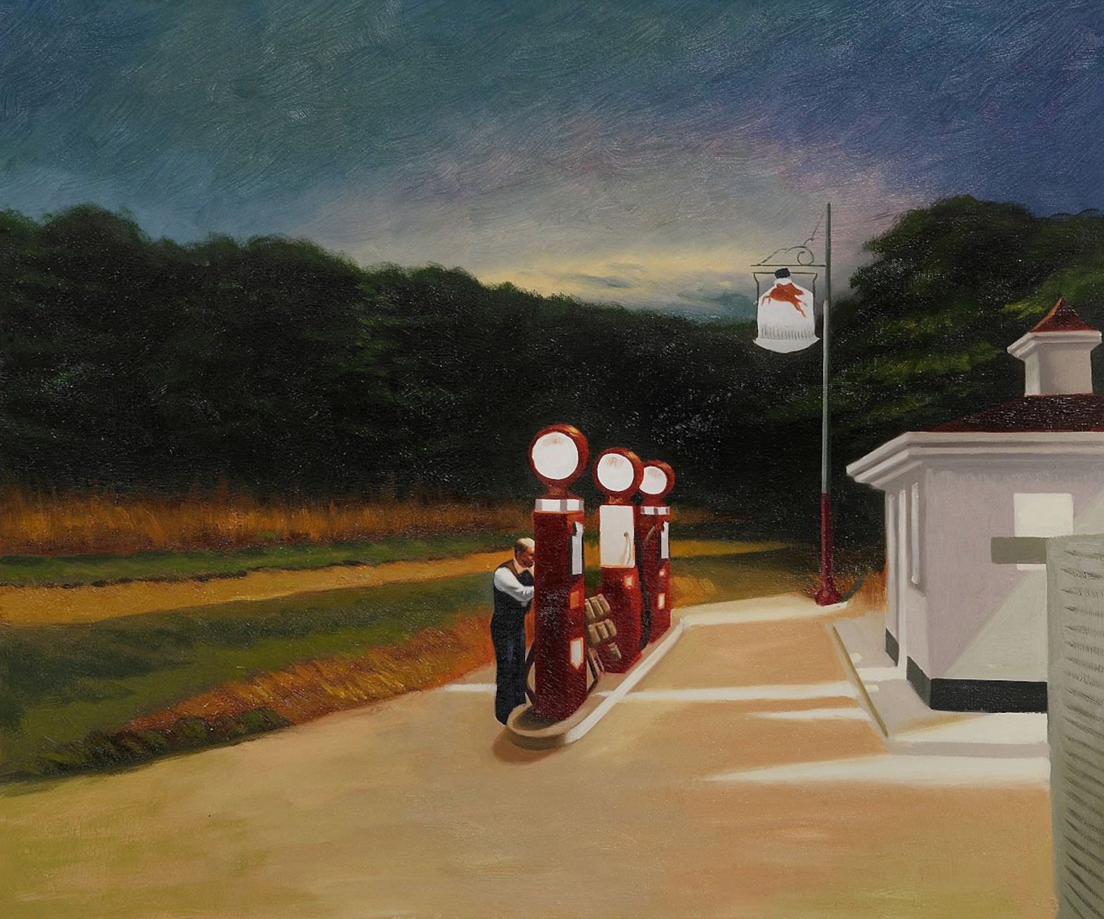 EDWARD HOPPER Gas Station Canvas Wall Art Etsy