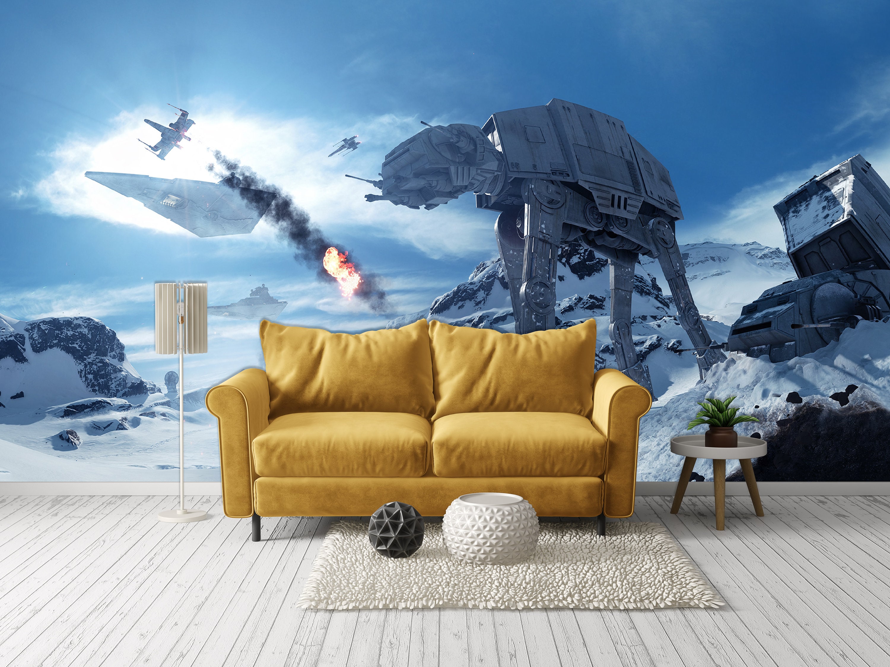 STAR WARS CHARACTERS Wall Mural Wall Print Wallpaper Etsy