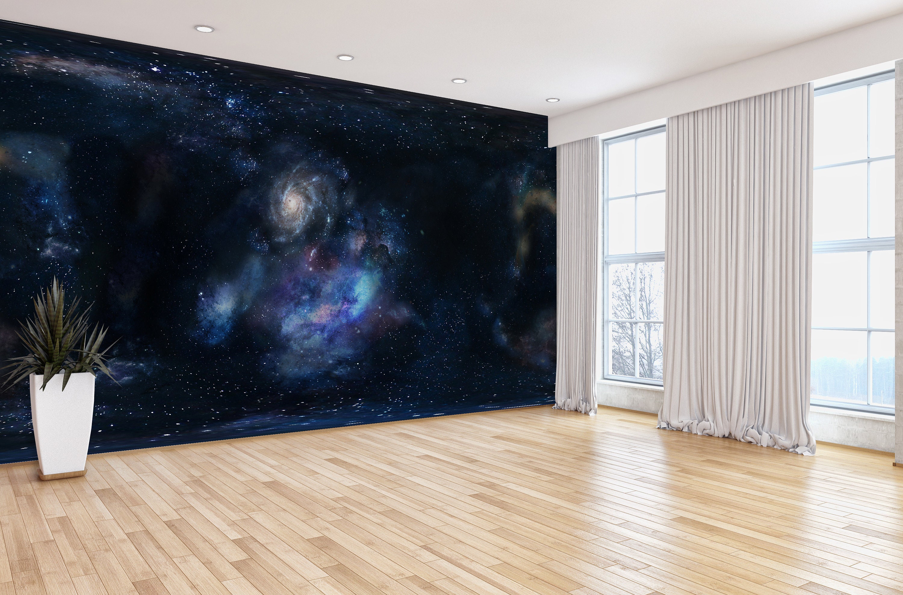 THE UNIVERSE Wall Mural Wall Print Wallpaper Etsy