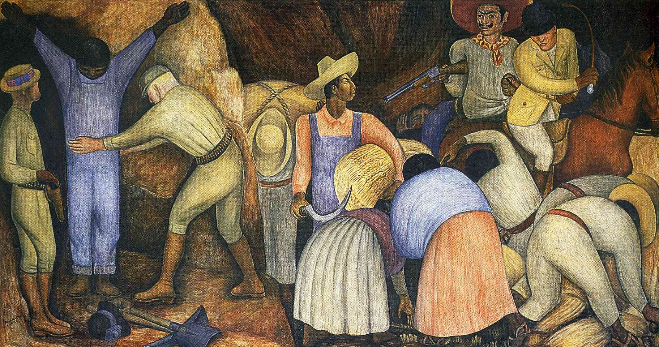 DIEGO RIVERA the EXPLOITERS Art Canvas Wall Art Etsy