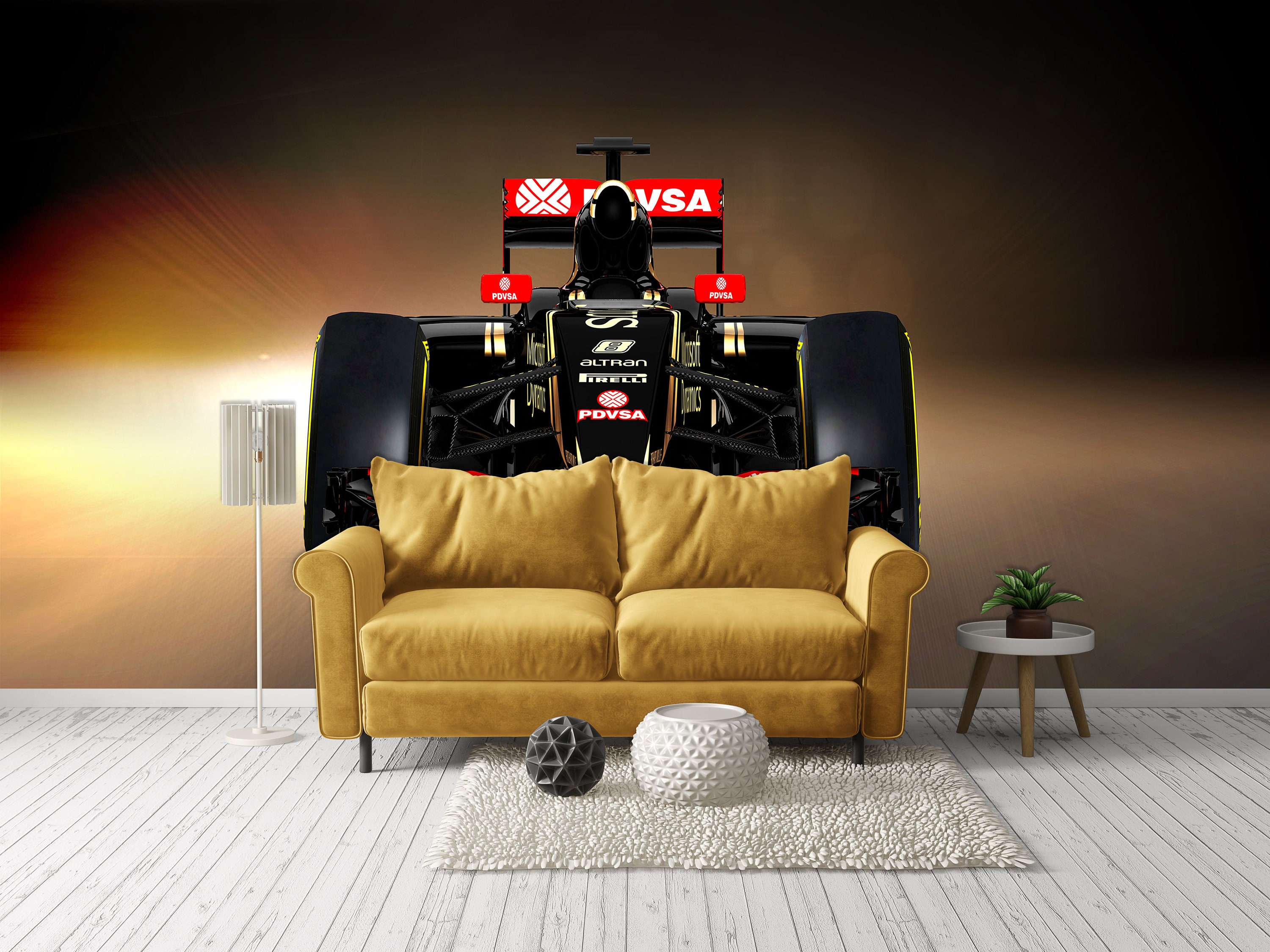 FORMULA ONE RACECAR Wall Mural Wall Print Wallpaper Etsy