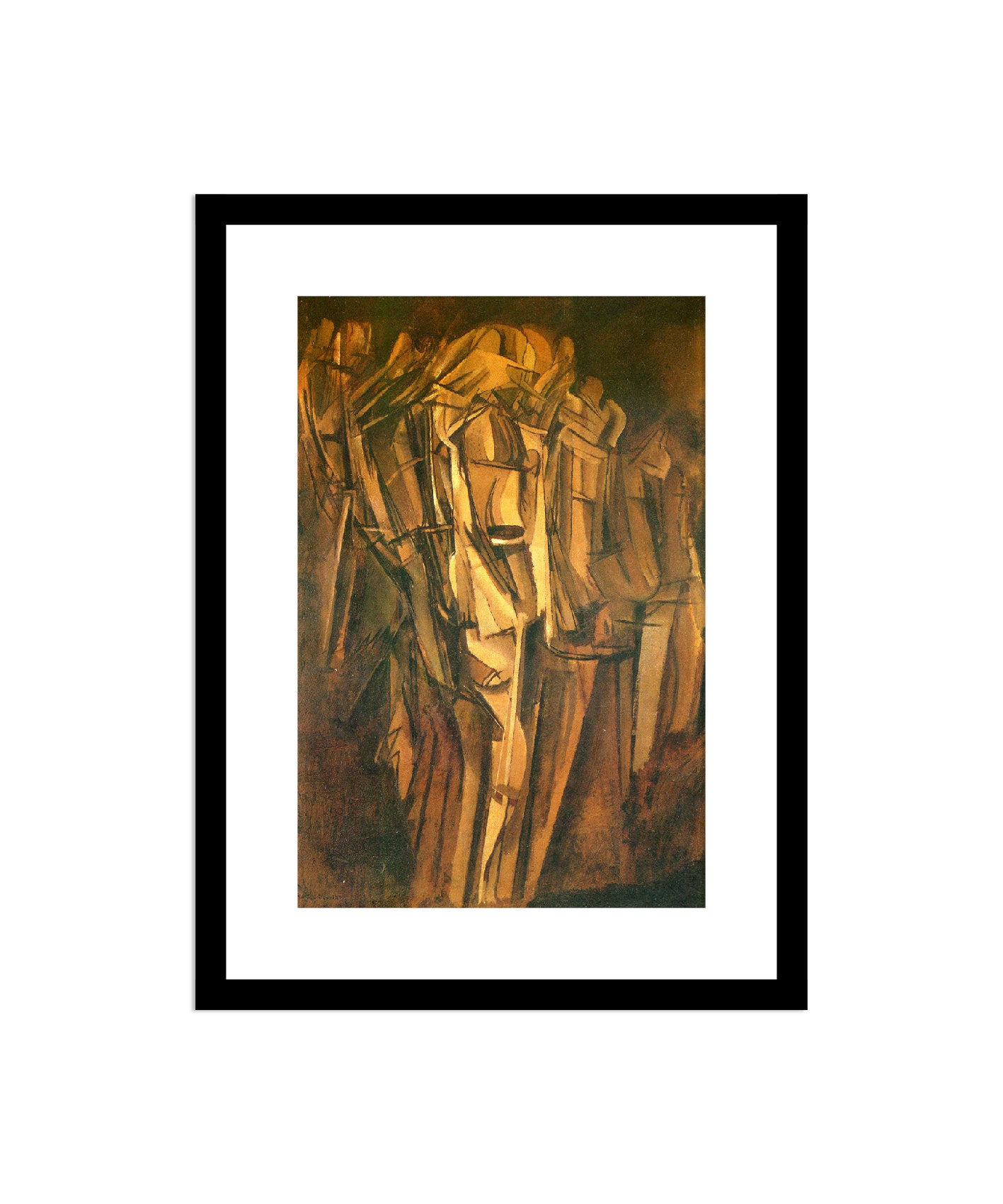 MARCEL DUCHAMP Sad Young Man On Train 1911 Framed Photo