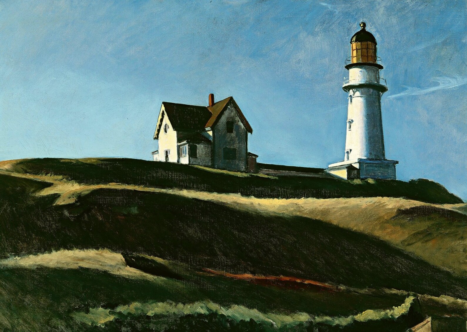 EDWARD HOPPER Lighthouse Hill Canvas Wall Art Etsy
