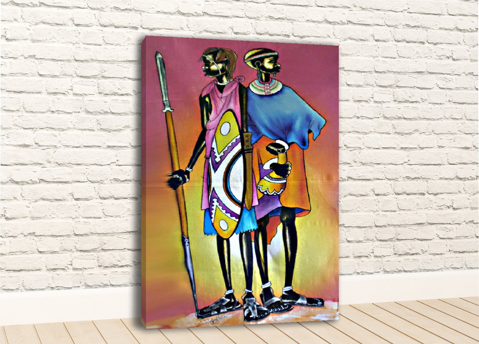 AFRICAN TRIBAL ART Canvas Wall Art Etsy