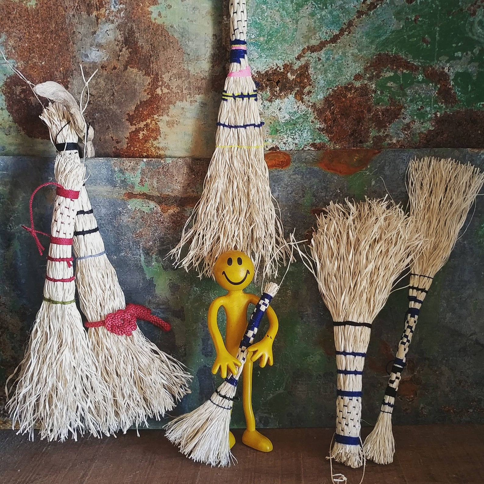 Small hand broom whisk broom / Natural sisal bristle broom Etsy