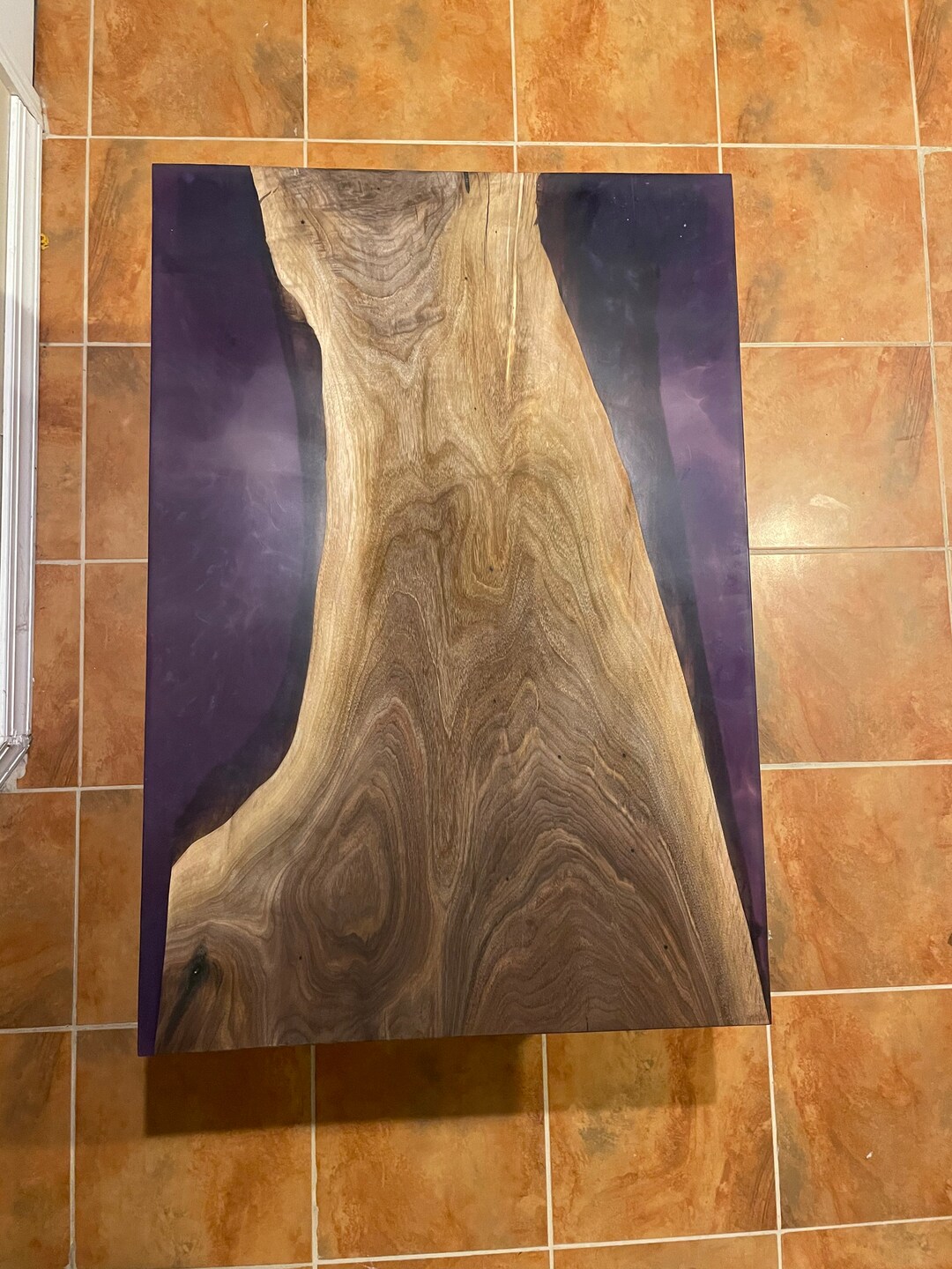 Walnut and Epoxy Coffee Table Etsy