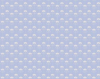 Arroyo Sol | Meadow Horizon - Sky Blue | Modern Floral Cotton Fabric | Cotton and Steel | Lissie Teehee | Quilting Apparel Home Decor