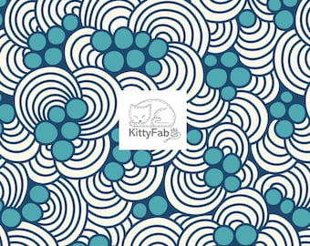 CANVAS - Ocean Motion | Swirl | Cloud9 | Summer Sewing Projects | Bags Totes Backpacks Pillows | Sold by the Half Yard