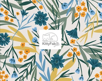 Baltic Woodland by Maria Galybina | Flower Meadow | Cloud9 Fabrics | Organic Fabric | Quilting Sewing | Sold by the Half Yard