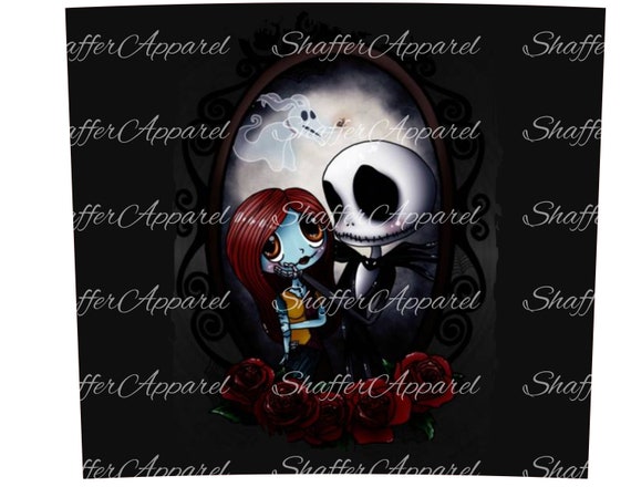 Baby Jack And Sally 20 Oz Tumbler Waterslide Design Png Jpeg Etsy