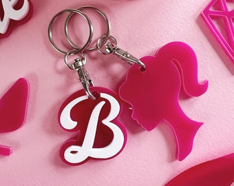 Barbie Style Keycharm | Keychain| Barbie Theme Party | Book Bag Charms | Back to School | Pink Party Favours | Barbie Party Favours