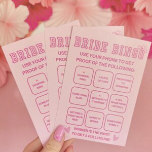 Hen Party Games Digital Download | Bride Bingo | How Well do you Know The Bride | Hen Do Games | Bachelorette Games | Party Games