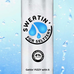 Sweatin for Seltzers / Fitness Towel / Gym Towel / Sports Towel/ Sweat Towel/ Exercise Towel/ Workout Towel/ Fitness Gift