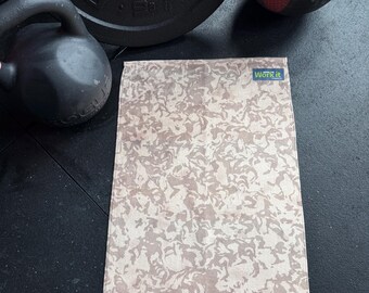 Strength, Gym Towel, Camouflage, Desert Camo, Camo, Fitness Towel, Sweat Towel, Sport Towel, Bible Verse, Spiritual, Motivational, Gift