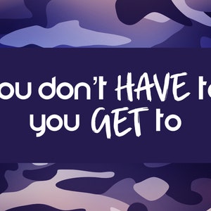 You Get To / Fitness Towel / Gym Towel / Workout Towel / Sweat Towel/ Sports Towel/ Exercise Towel/ Fitness Gift