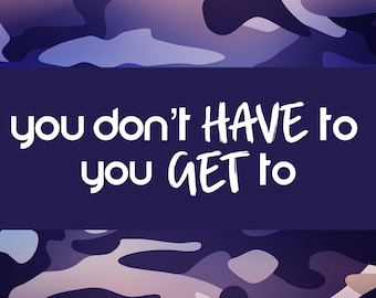 You Get To / Fitness Towel / Gym Towel / Workout Towel / Sweat Towel/ Sports Towel/ Exercise Towel/ Fitness Gift
