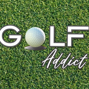 Golf Addict/ Golf Towel/ Golf Accessories/ Towels/ Gifts for Golfers/ Father&#39;s Day/ Gifts for Her/ Gifts for Him