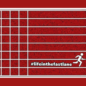 Life in the Fast Lane, Track and Field, Running, Running Gifts, Track Runner, School Sport, Coach Gift, Runner, Sport Towel, Sweat Towel