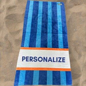 Personalized Beach Towel - Custom Nautical Towels for Pool & Lake, Add Your Name, Custom Towel, Unique Gift, Pool Towel, Nautical, Lake Life