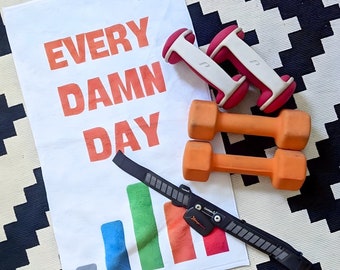 Every Damn Day / Fitness Towel / Gym Towel / Workout Towel / Sweat Towel / Spin Towel / Sports Towel