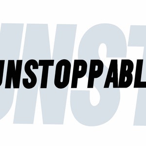 Unstoppable / Fitness Towel / Gym Towel / Sweat Towel/ Sports Towel/ Workout Towel/ Exercise Towel/ Fitness Accessory