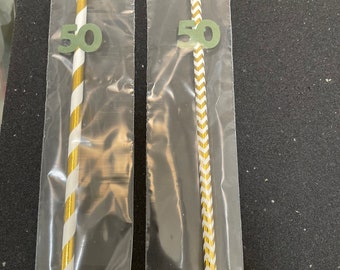 Custom Number Straws
